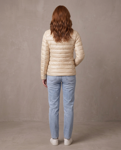 Chaqueta acolchada ultraligera Noa, otra vista - Crema