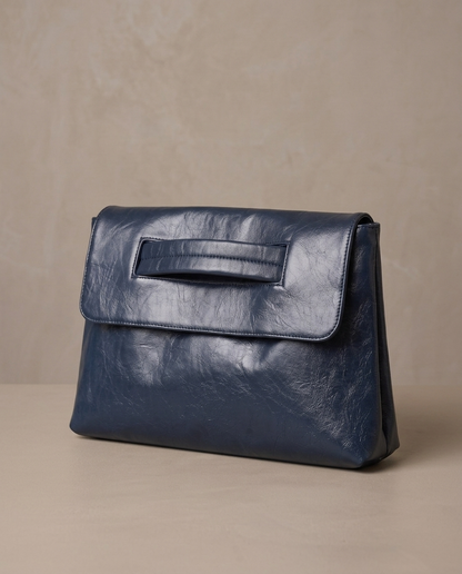 Bolso de mano Mila, vista de tres cuartos - Azul