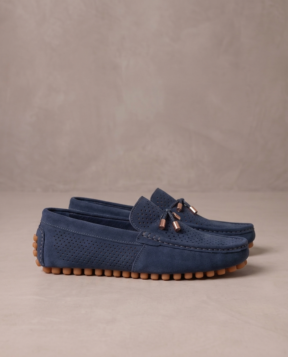 Mocasines Nico, otra vista - Azul
