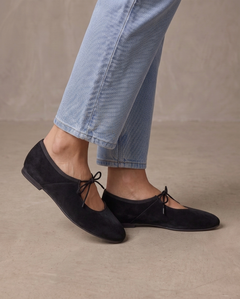 Bailarinas Mary Jane Rosalie, otra vista - Negro