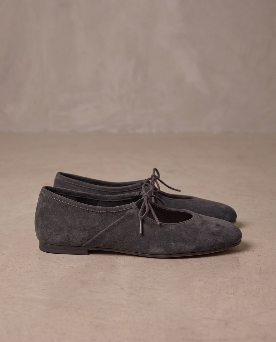 Bailarinas Mary Jane Rosalie, otra vista - Gris oscuro
