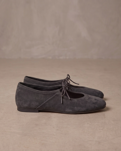 Bailarinas Mary Jane Rosalie, otra vista - Gris oscuro