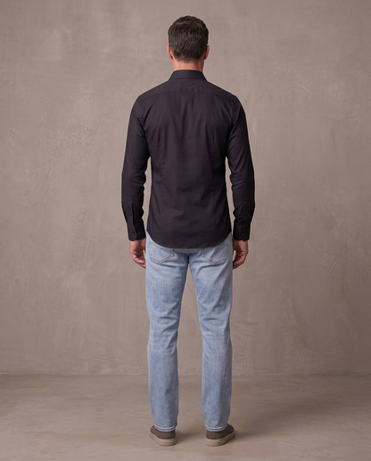 Camisa de vestir slim Adrian, otra vista - Negro