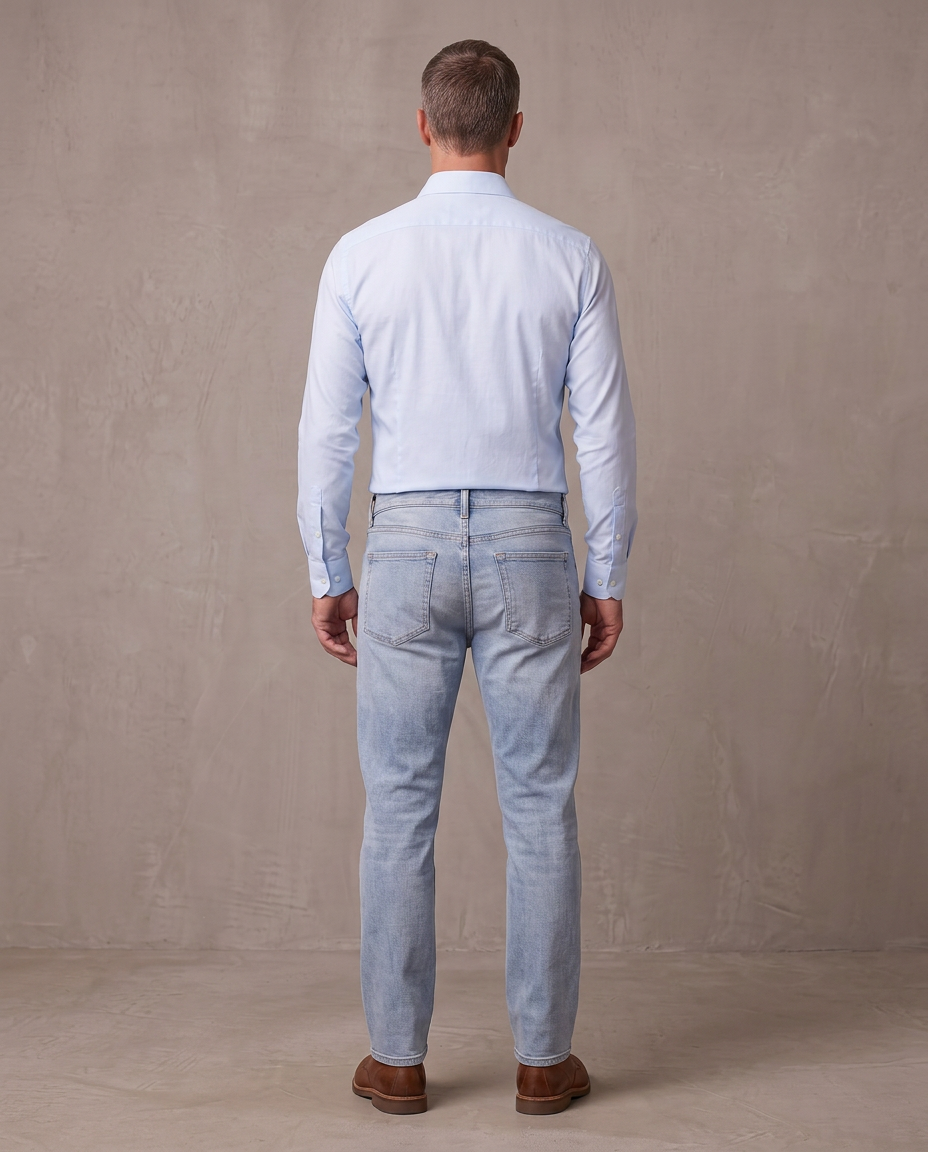 Camisa de vestir slim Adrian, otra vista - Azul celeste