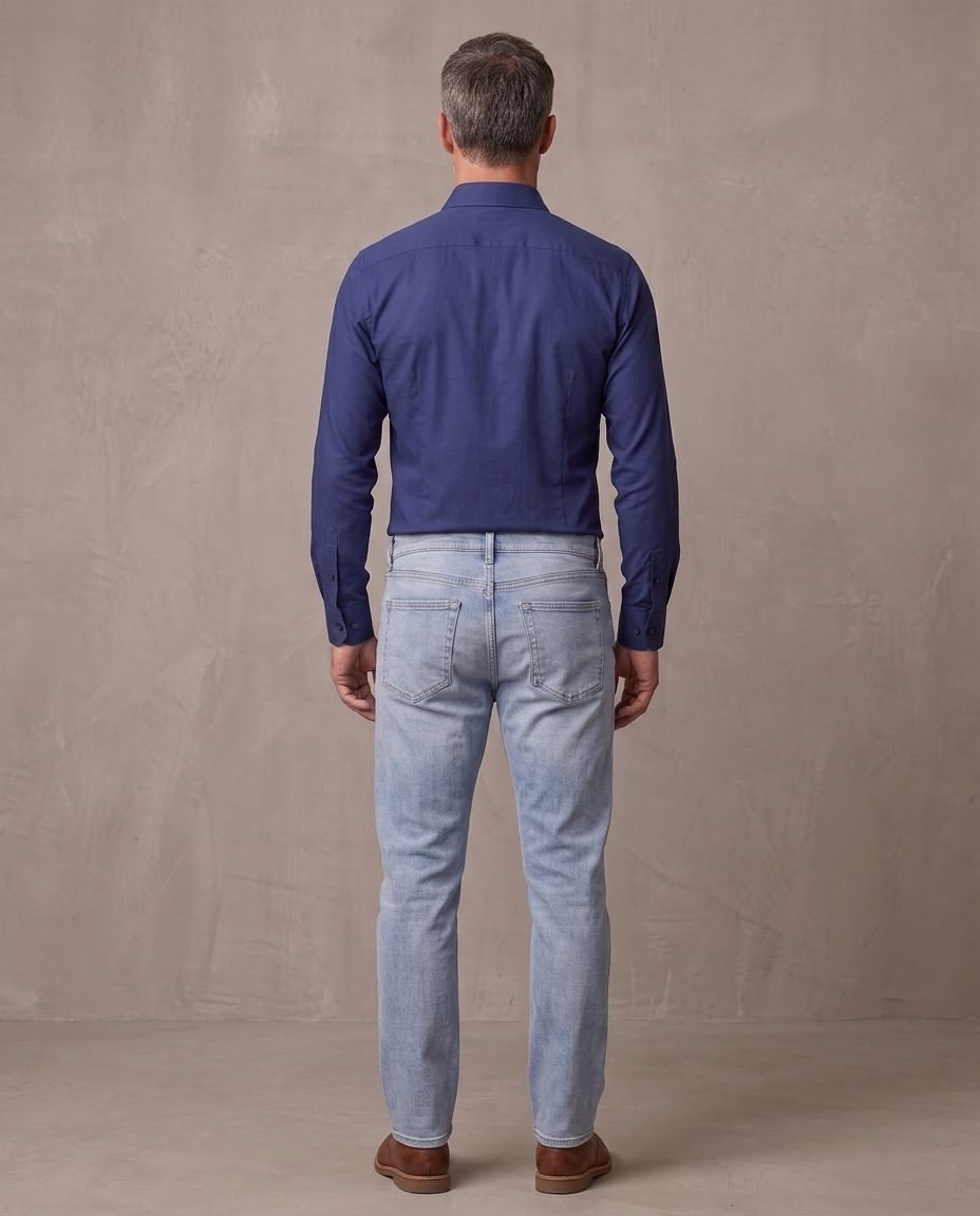 Camisa de vestir slim Adrian, otra vista - Azul marino