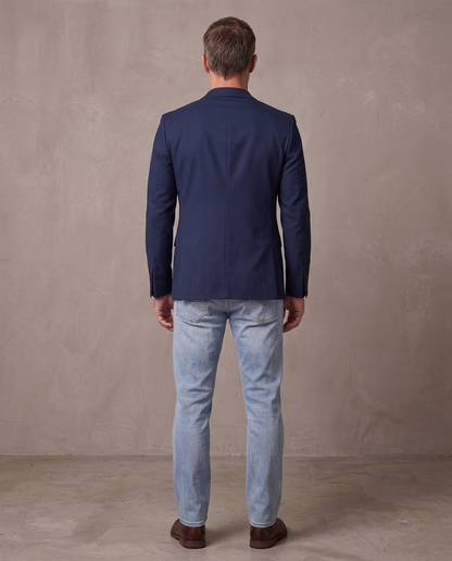 Americana slim Mateo, otra vista - Azul marino