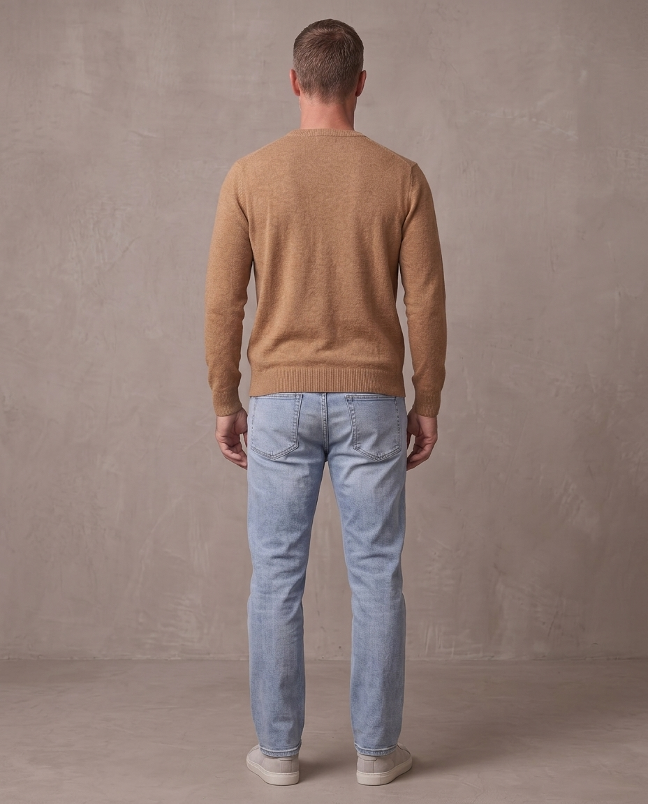 Jersey de punto fino Oliver, otra vista - Camel
