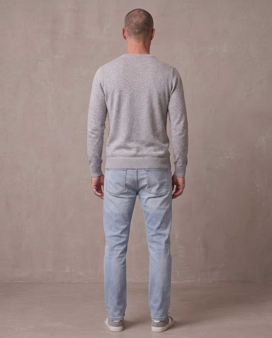 Jersey de punto fino Oliver, otra vista - Gris claro
