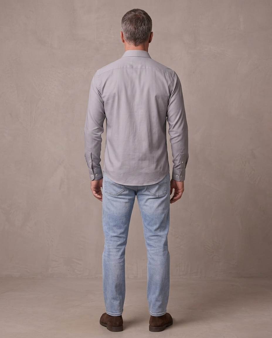 Camisa de vestir sin planchar Nolan, otra vista - Gris