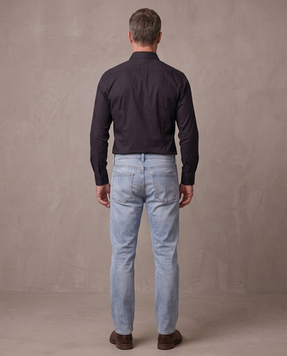 Camisa elástica de oficina Emil, otra vista - Negro