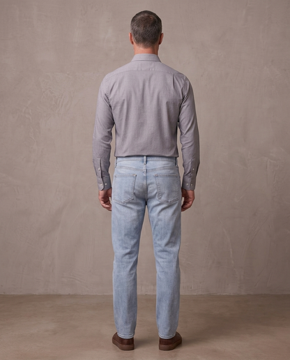 Camisa elástica de oficina Emil, otra vista - Gris