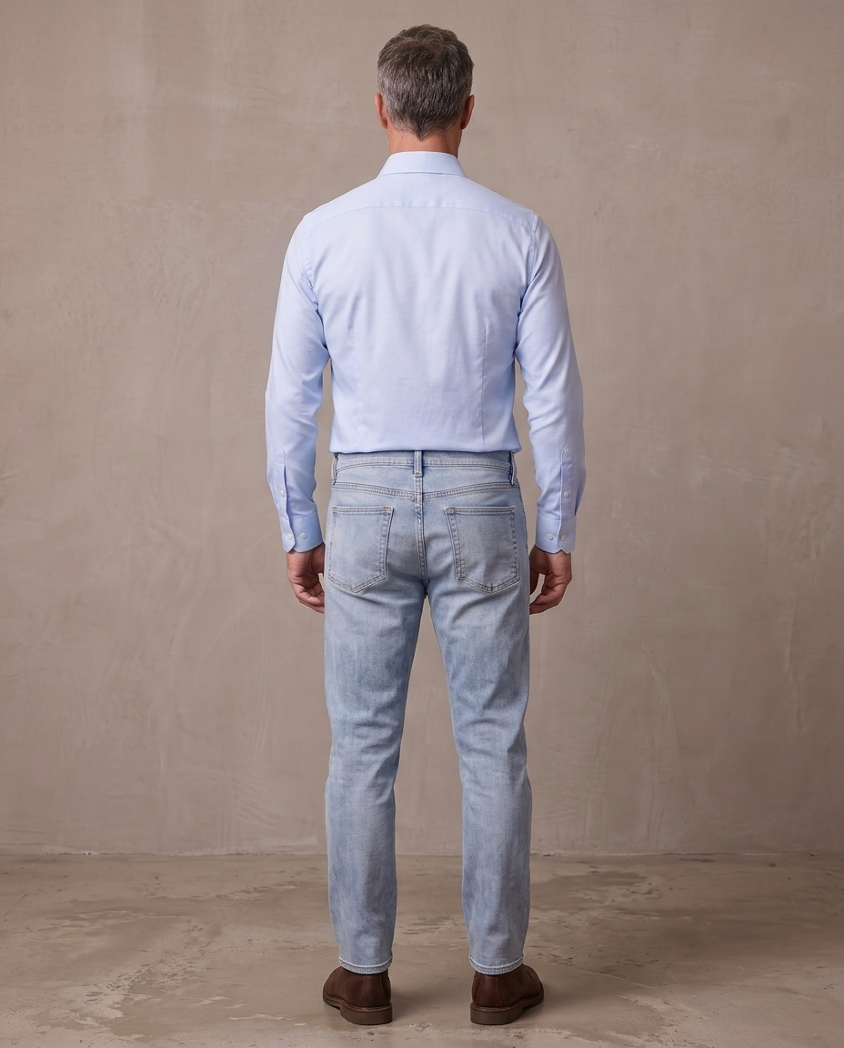 Camisa elástica de oficina Emil, otra vista - Azul claro