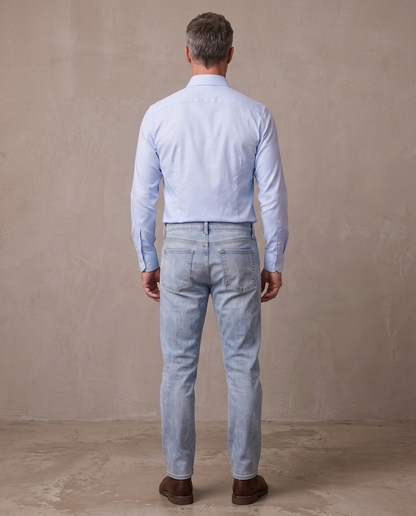 Camisa elástica de oficina Emil, otra vista - Azul claro