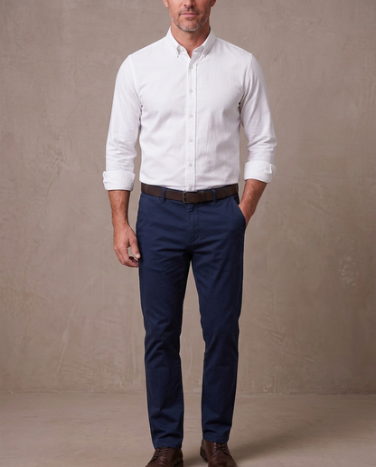 Pantalón chino elástico Pablo - Azul marino