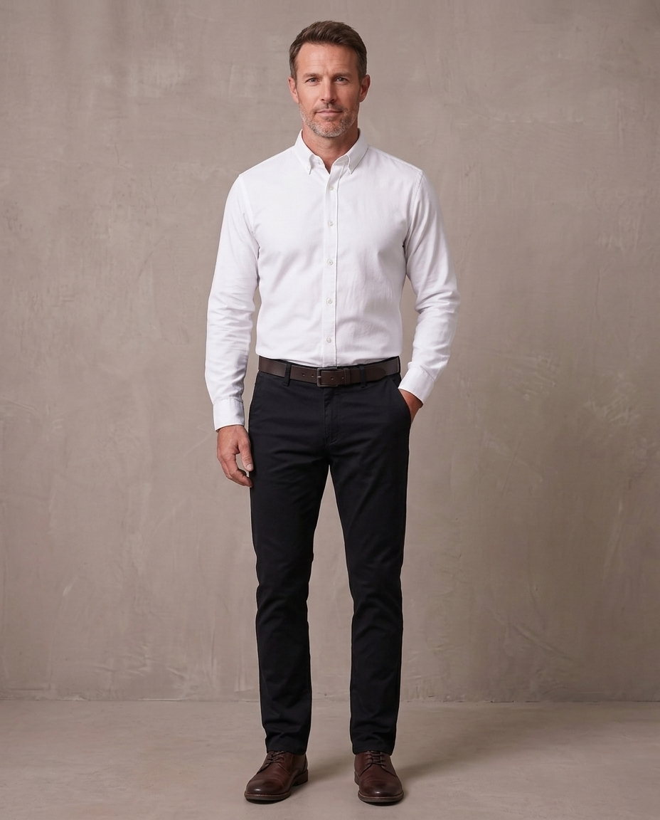 Pantalón chino elástico Pablo - Negro