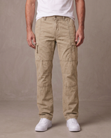 Pantalón cargo Jason, vista de frente - Caqui