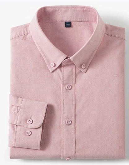 Camisa Oxford de algodón Bruno - rosa palo - Rosa palo