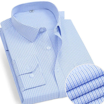 Camisa de rayas sin planchar Lorenzo - raya celeste