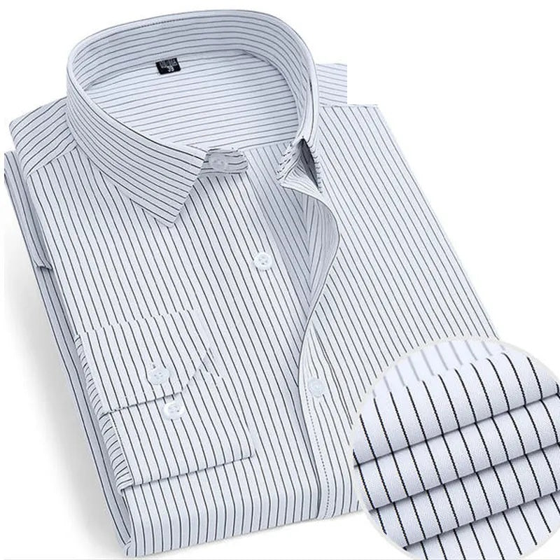 Camisa de rayas sin planchar Lorenzo - raya gris - Raya gris