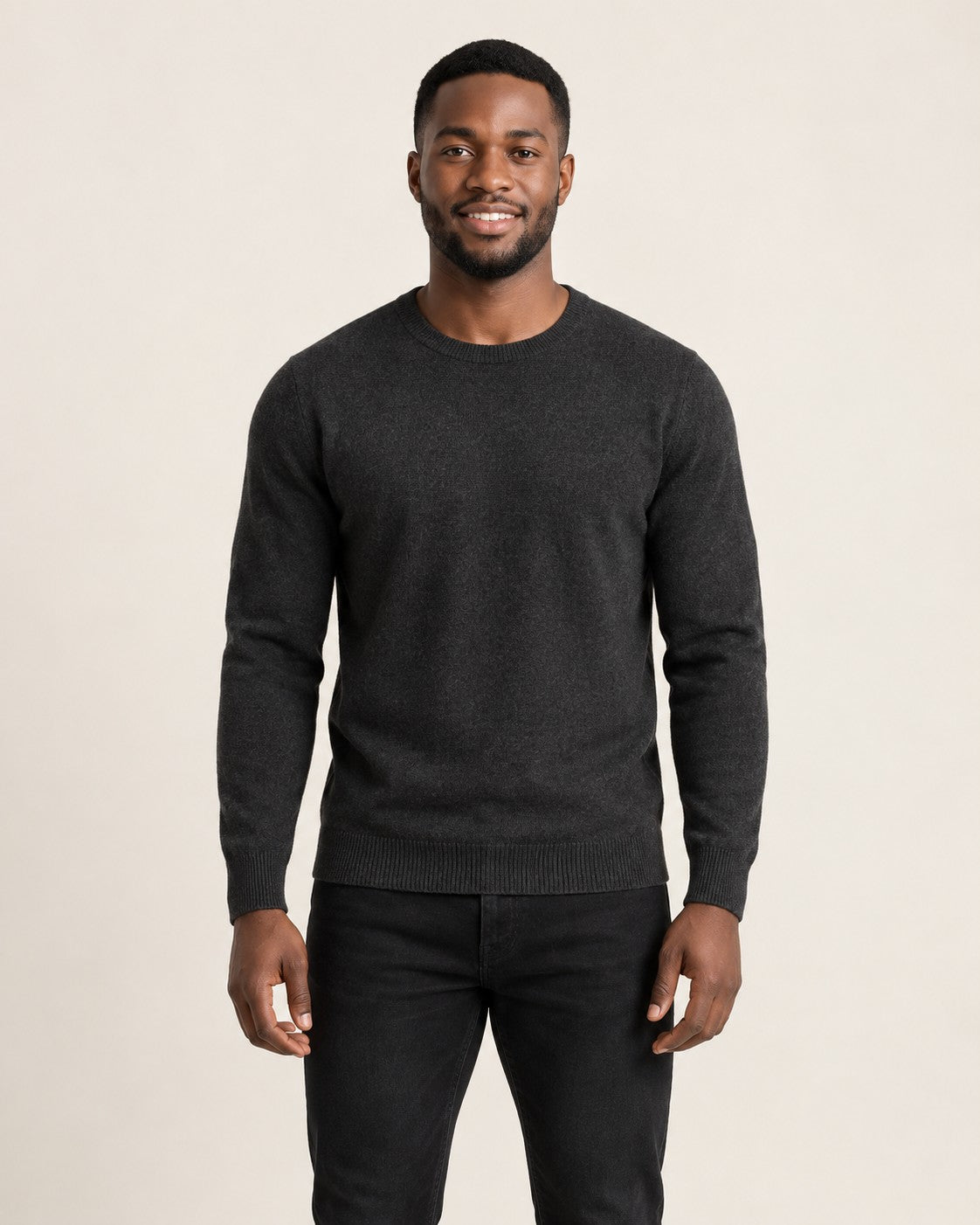 Jersey de punto fino Oliver - Gris oscuro
