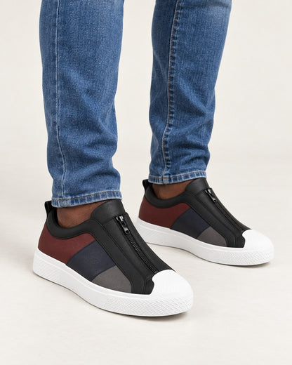 Zapatillas de piel Julien - Negro azabache
