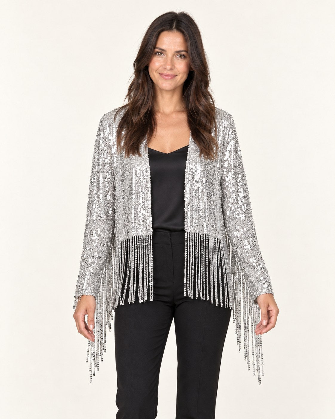 Chaqueta retro de lentejuelas