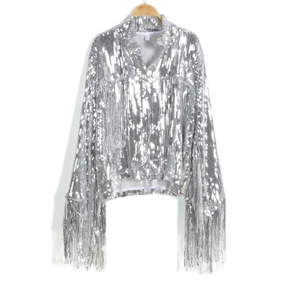 Chaqueta retro de lentejuelas