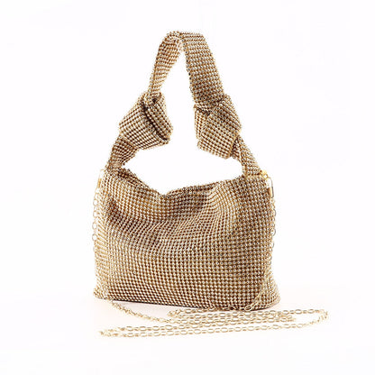 Bolso de pedrería Grace - Dorado