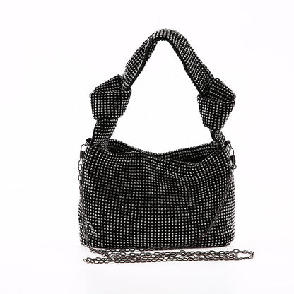 Bolso de pedrería Grace - detalle - Negro