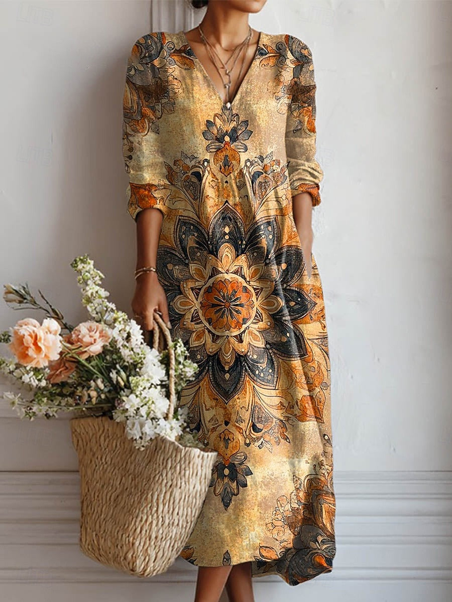 Vestido largo bohemio Cordelia