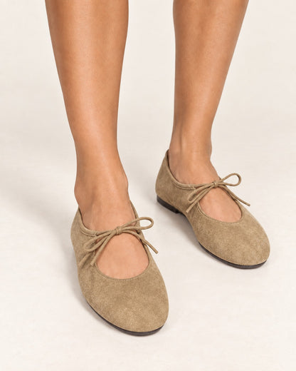 Bailarinas Mary Jane Rosalie en color camel